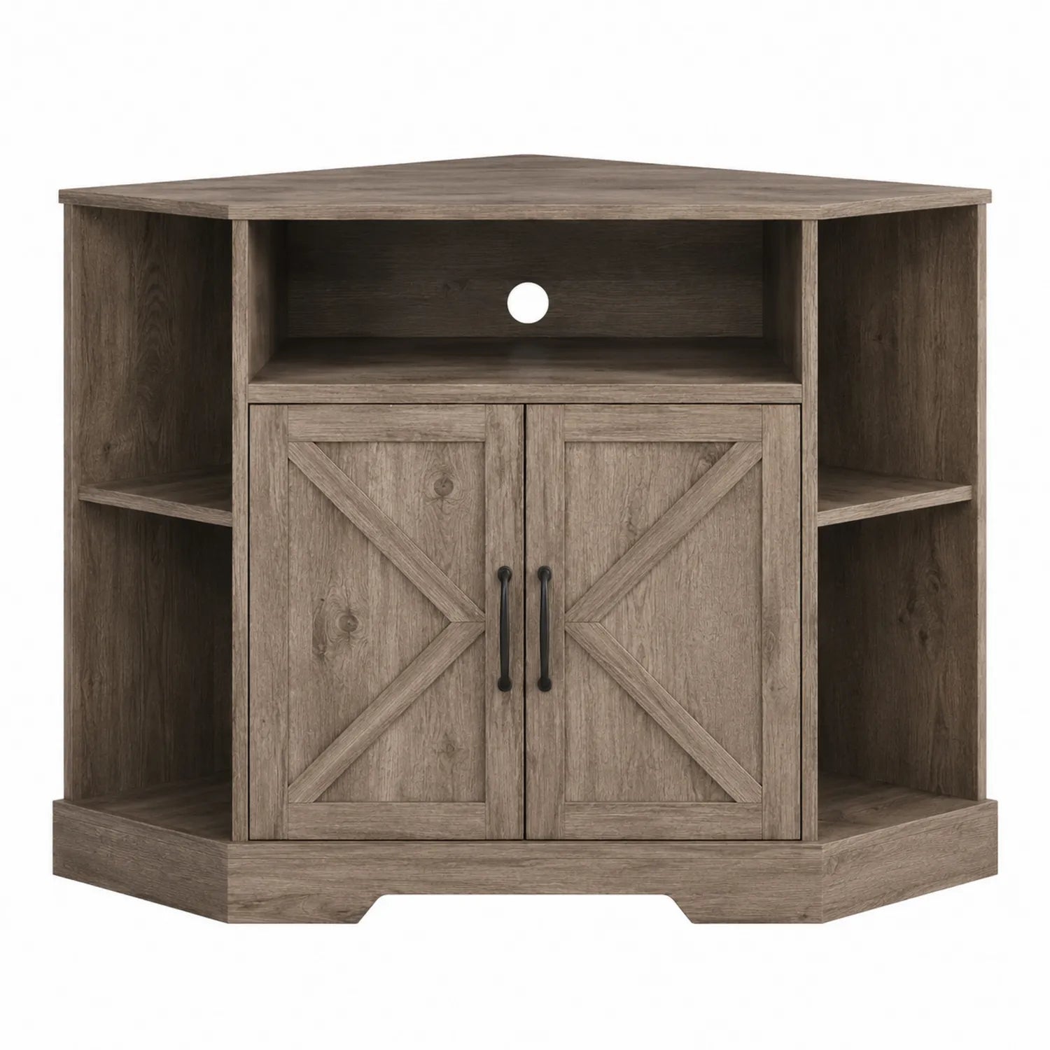 Eck-TV-Schrank Holzoptik Eiche Braun 80cm