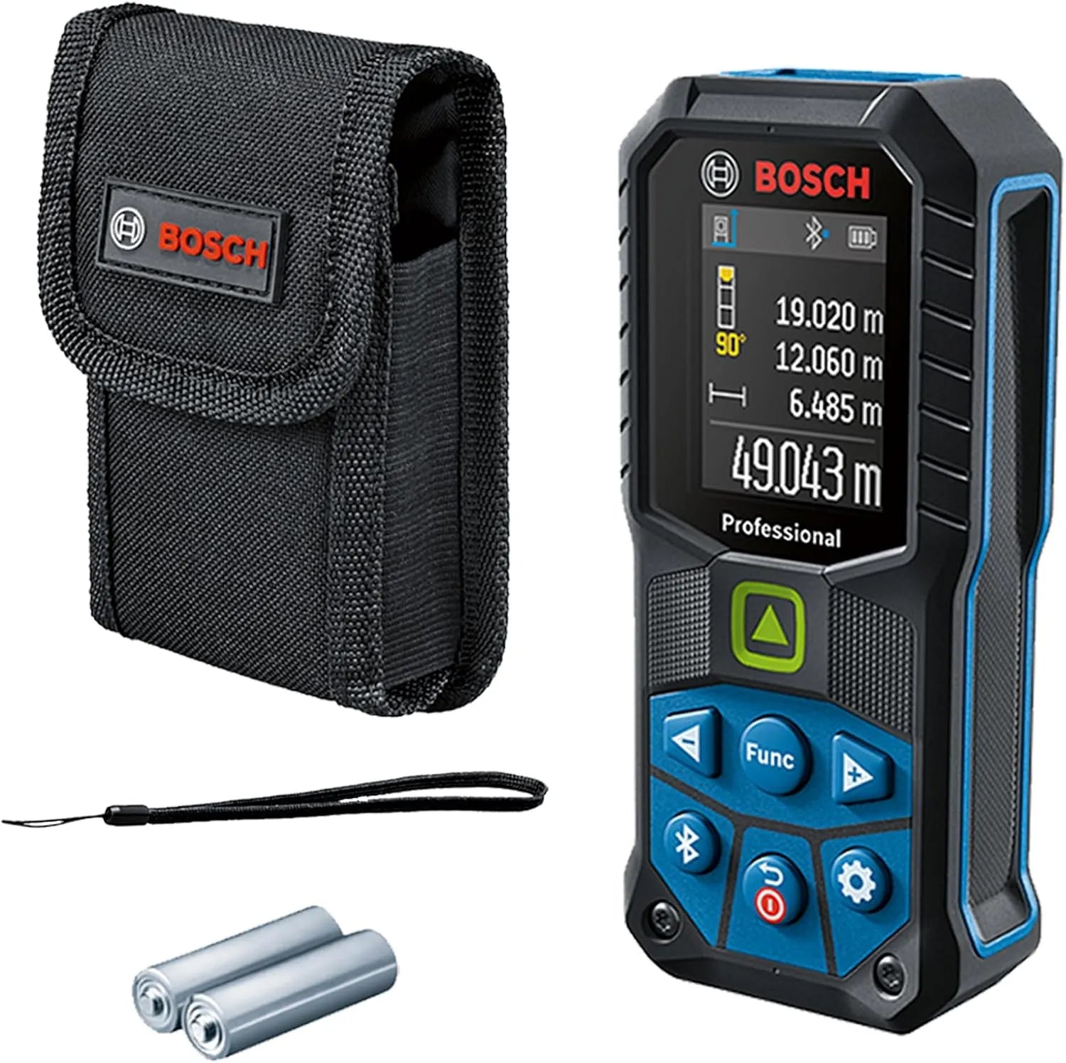 Bosch GLM 50 Laser-Entfernungsmesser: Bluetooth-Konnektivität, für gewerblichen Einsatz, 50 m