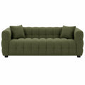 3-Sitzer Sofa aus Stoff Olivgrün