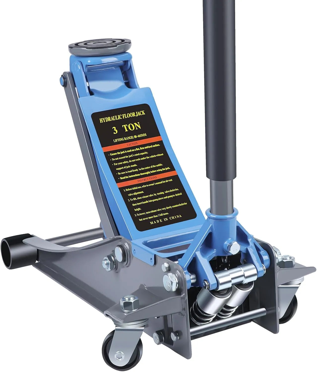 Hydraulischer Wagenheber – aus Stahl, hydraulischer Mechanismus, 51 cm, 2993 kg, für Metallbearbeitung