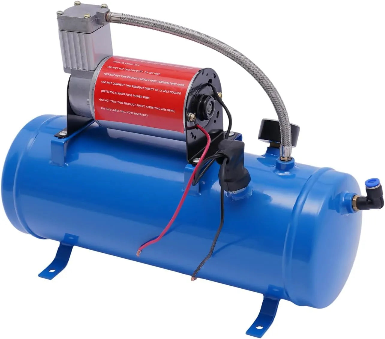 Luftkompressor – leiser Betrieb, 3.8m, 6 L, 12V, 8bar, für Fahrzeugpflege