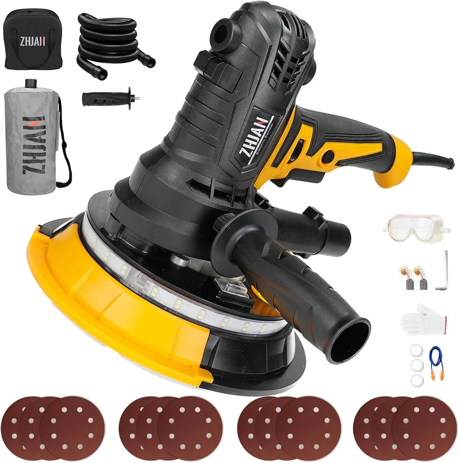 Schleifmaschine: LED-Anzeige, 12 Stück, 900W