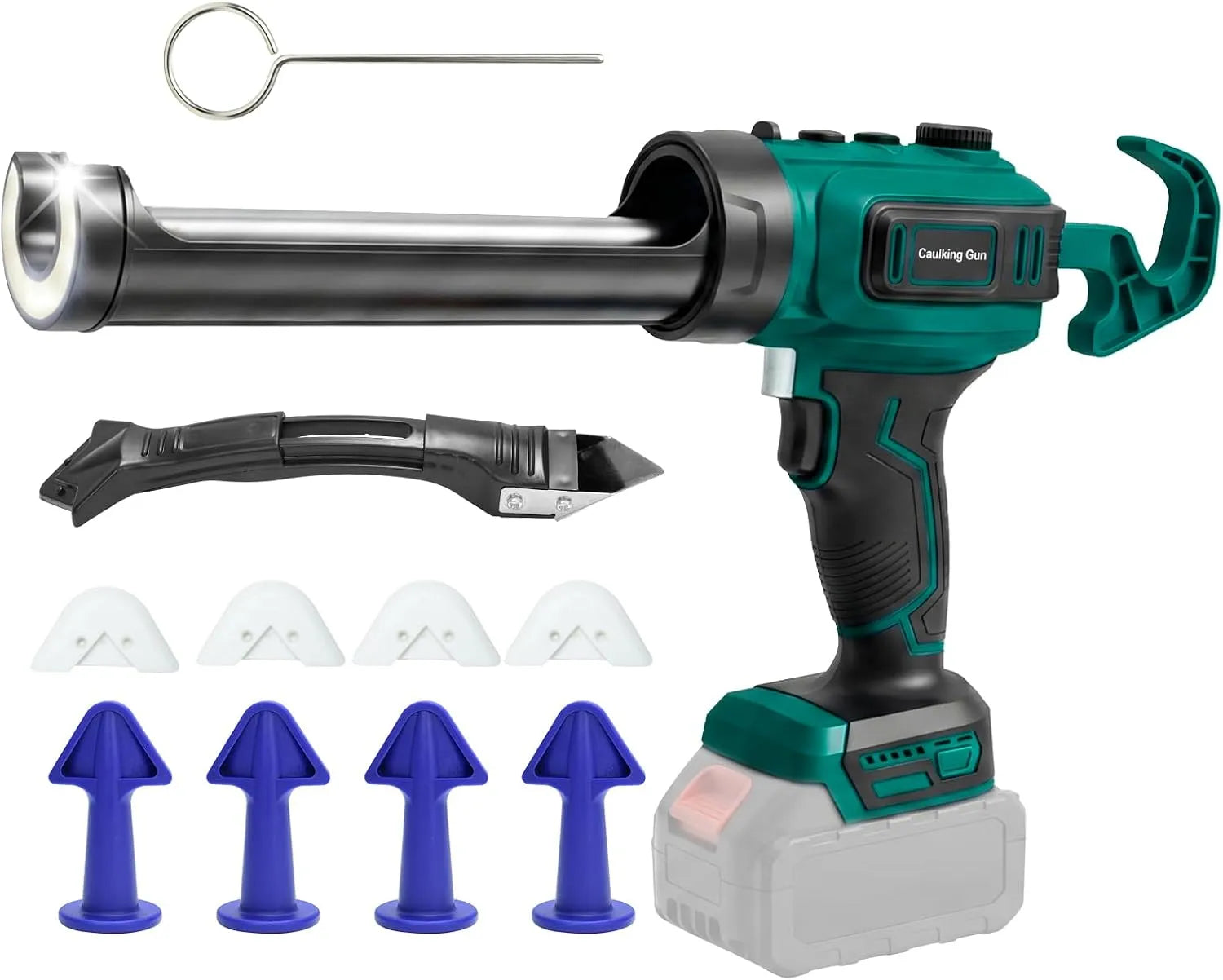 Makita Akku Kartuschenpresse: Akku-Betrieb, LED-Anzeige, 261 mm, 18V