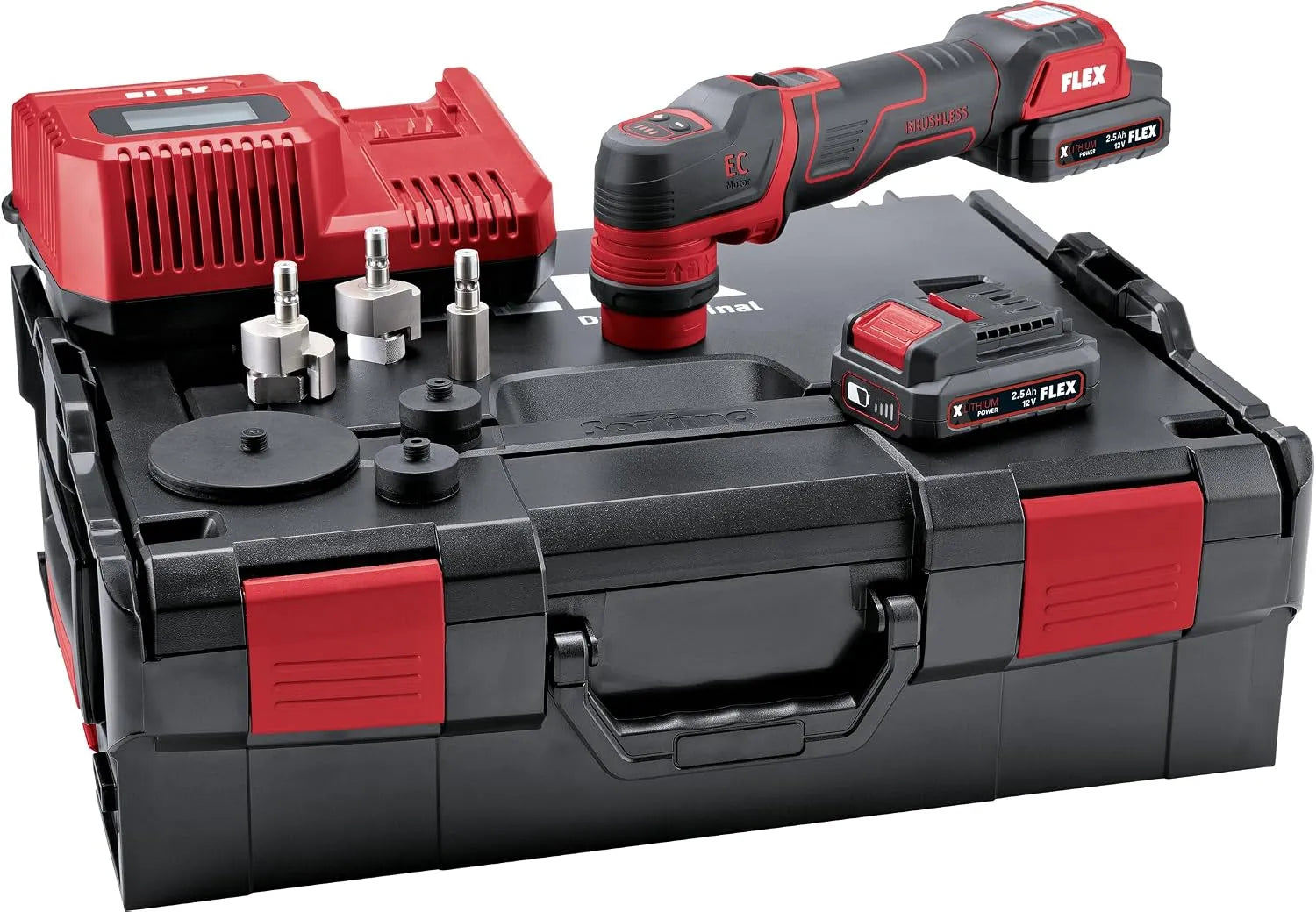 Poliermaschine und Elektropolierer: PXE, Akku-Betrieb, 12 V, 2,5 Ah, FLEX PXE 80