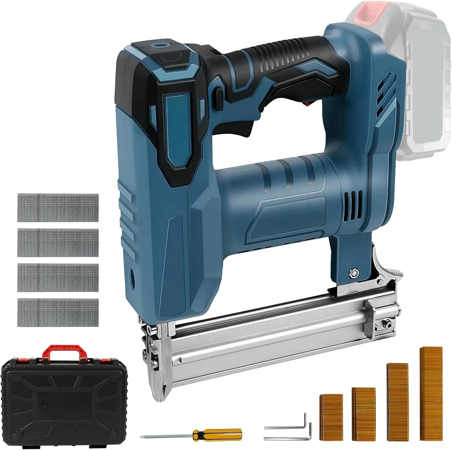 Makita 18V Akku-Nagler und Elektrotacker – Akku-Betrieb, U-Form, 2-in-1, für Holzbearbeitung
