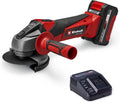 Einhell Akku- AG 18 Winkelschleifer zum Trennen, Entgraten und Bearbeiten von Metalloberflächen: TC-AG, Akku-Betrieb, 0Ah