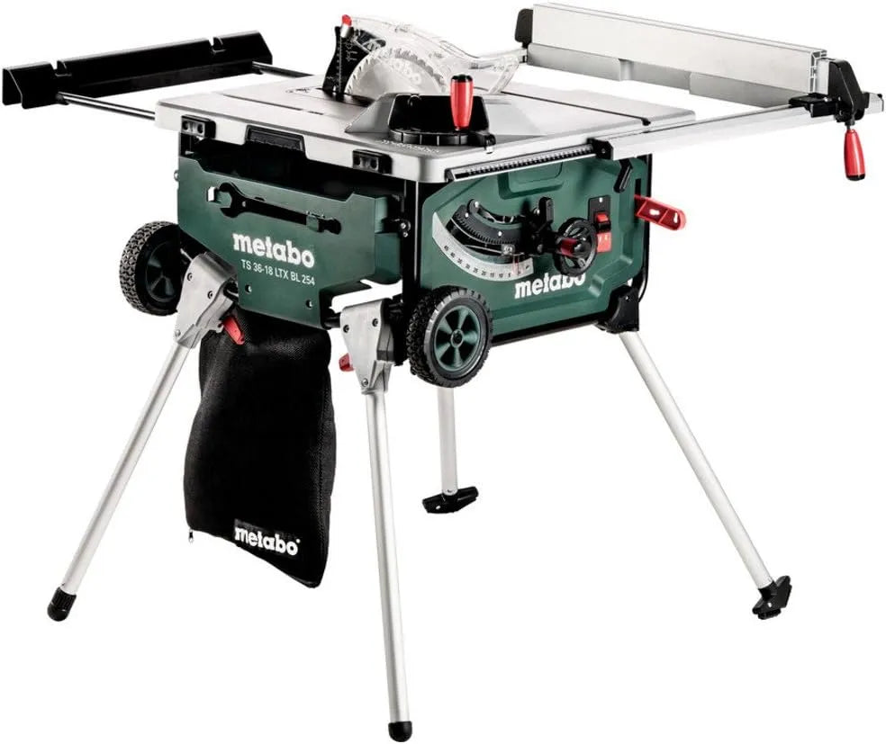 Metabo Akku-Tischkreissäge TS 36 Kreissäge, LTX, Akku-Betrieb, 970 × 995 mm, 355 mm, 18V