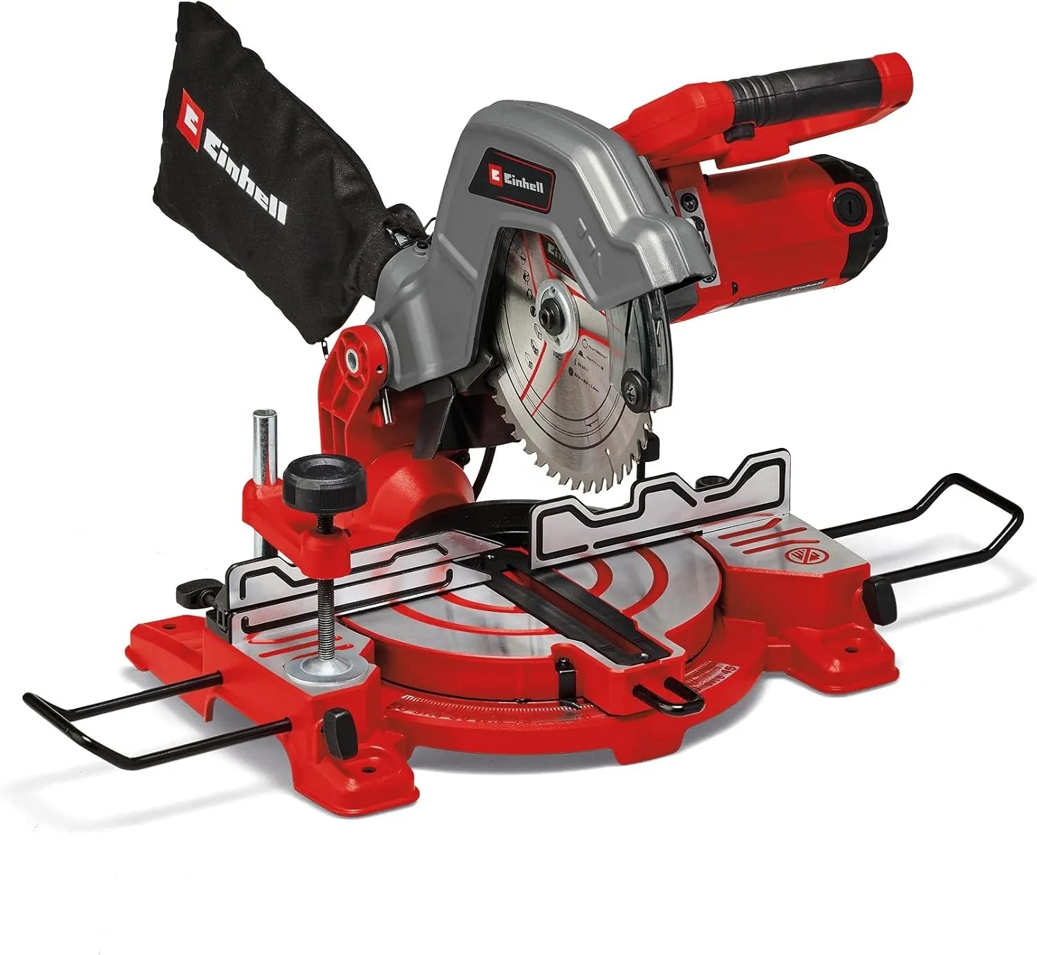 Einhell Kapp-Gehrungssäge für genaue Quer- und Winkelschnitte bei der Materialbearbeitung MS 216 Kapp- und Gehrungssäge, TC-MS