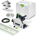 Festool TS 55 Kreissäge für zügige gerade Zuschnitte an Platten und Holzwerkstücken TS 55 FEBQ Plus FS 577010 + Führungsschiene +