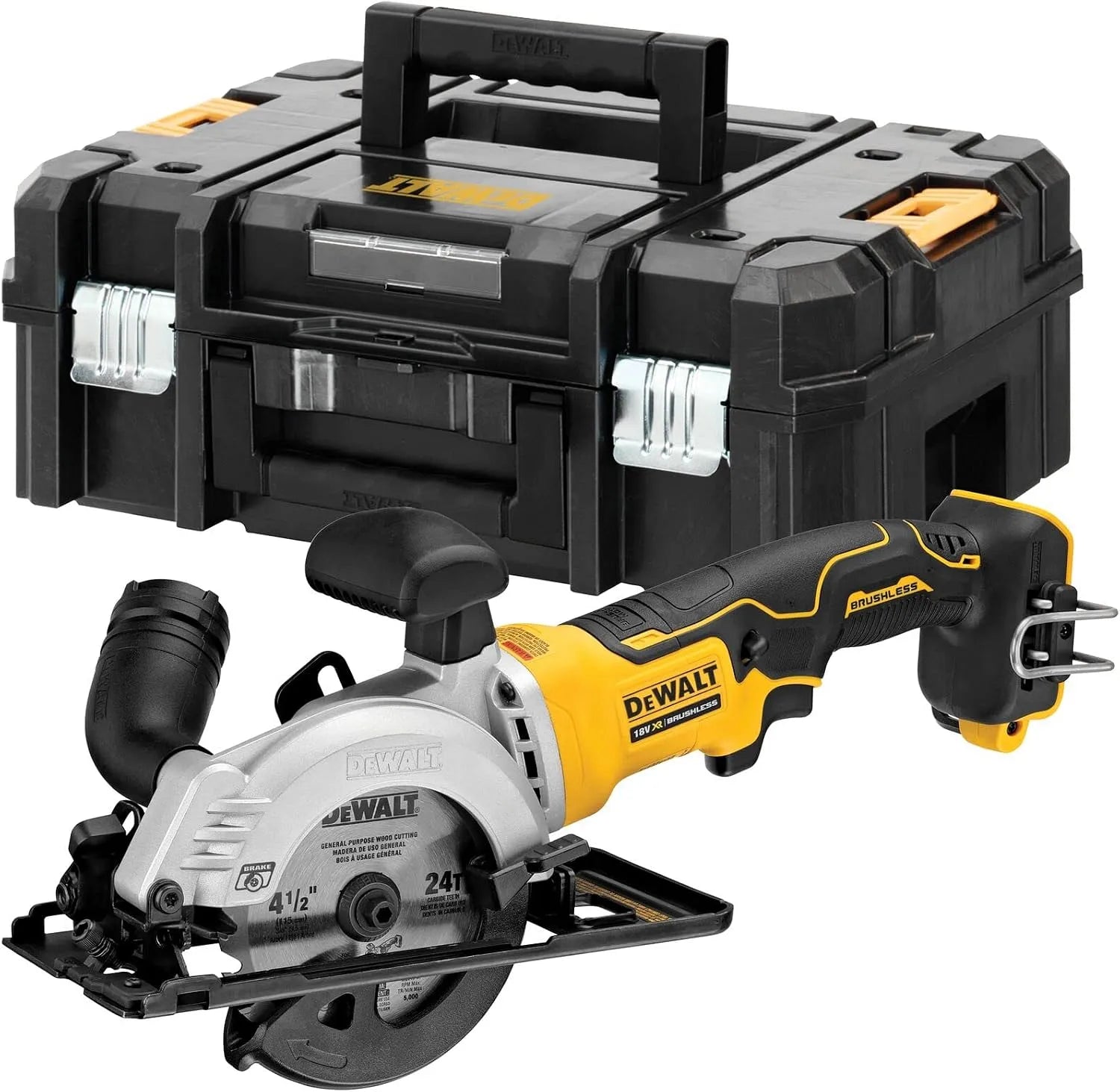 DeWalt 18V DCS571NT Kreissäge – Akku-Betrieb, bürstenloser Motor, 38mm