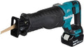 Säge für kontrollierte Zuschnitte bei Werkstatt- und Montagearbeiten; Makita DJR187RT Akku Reciprosäge 18 V und Ladegerät im Transportkoffer