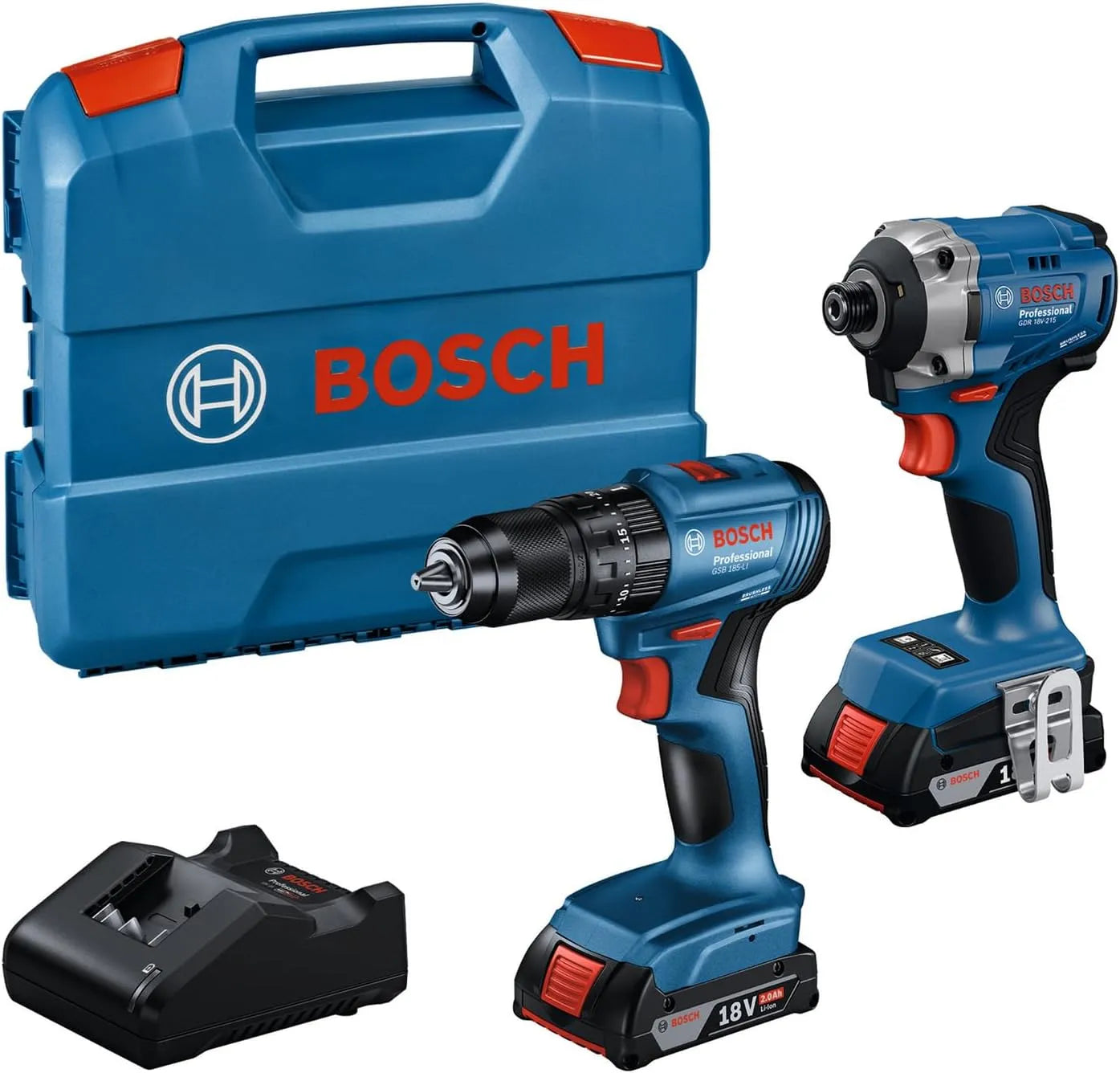 Bosch GSB 185 Schlagschrauber und Impulsschrauber – GDR, Akku-Betrieb, für gewerblichen Einsatz, 18V, 2.0Ah