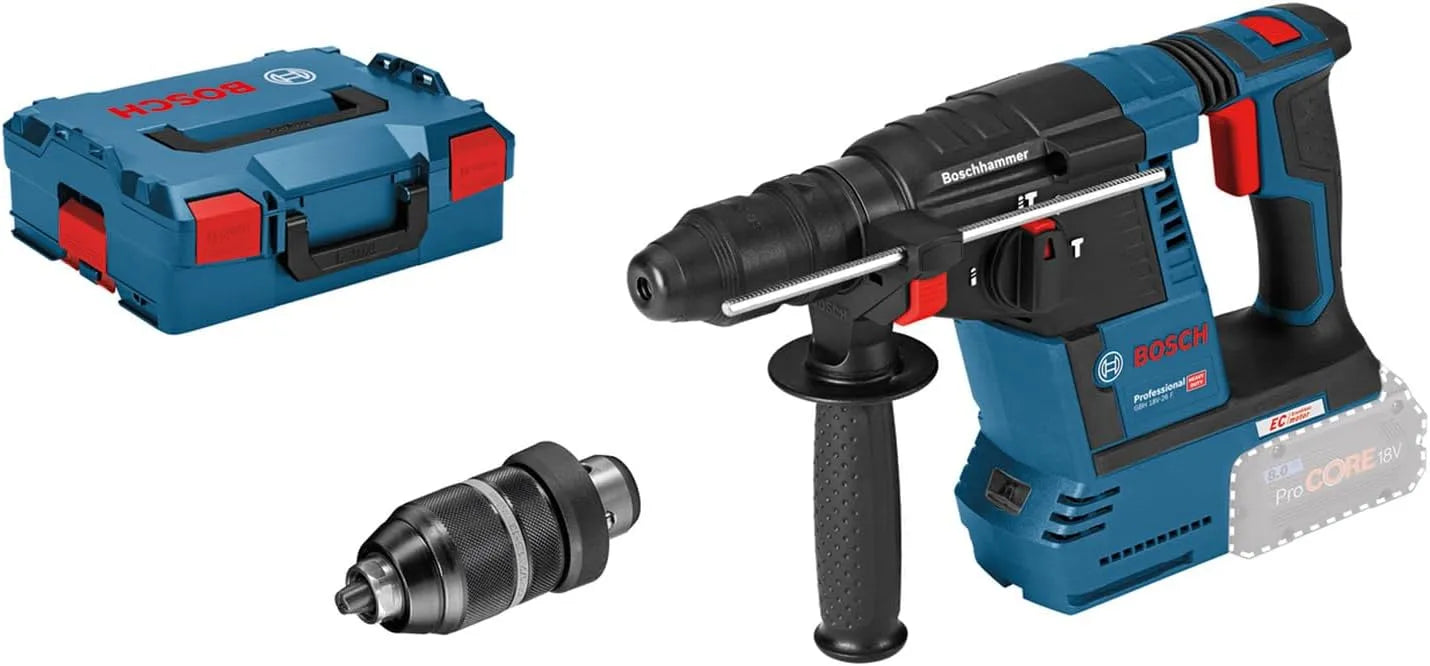 Bosch Bohrhammer – GBH, Akku-Betrieb, mit Tragegriff, für gewerblichen Einsatz, 18V