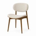 Stuhl Polyestergewebe Beige Buchenholz