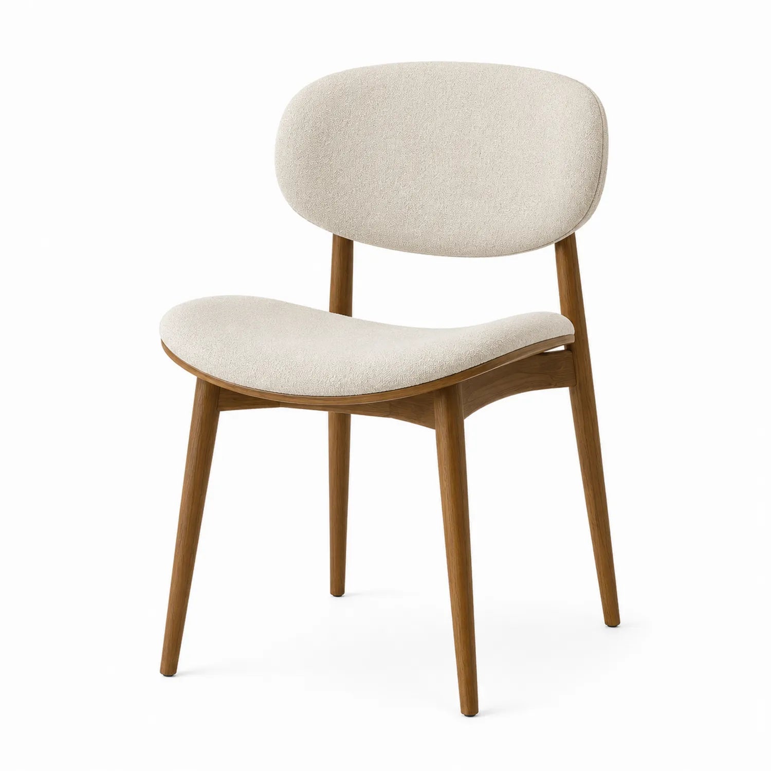 Stuhl Polyestergewebe Beige Buchenholz
