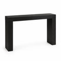 Konsolentisch Massivholz Schwarz 140 cm x 35 cm x 80 cm