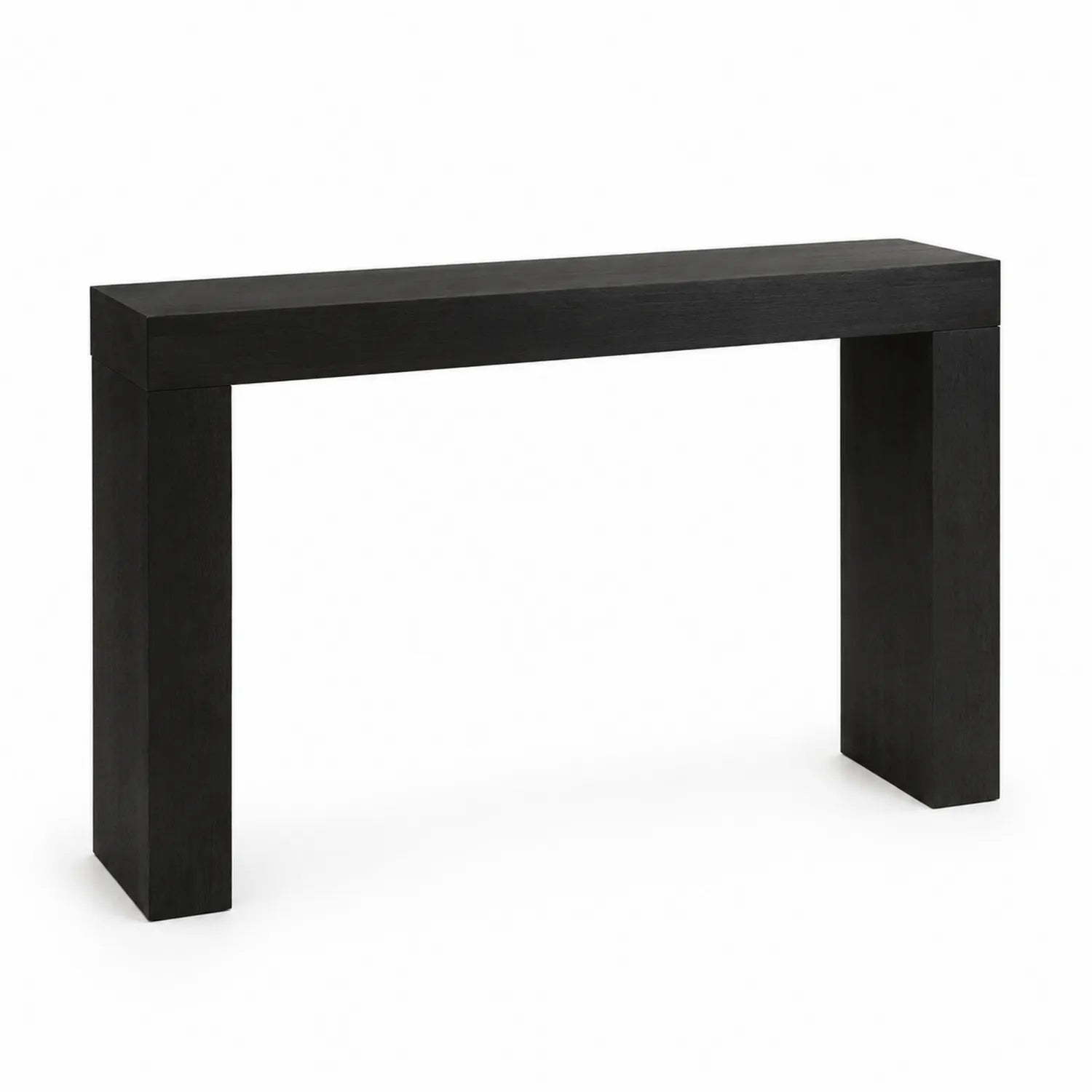 Konsolentisch Massivholz Schwarz 140 cm x 35 cm x 80 cm