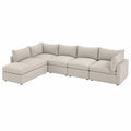 Ecksofa Set Stoff Beige 300 cm x 200 cm
