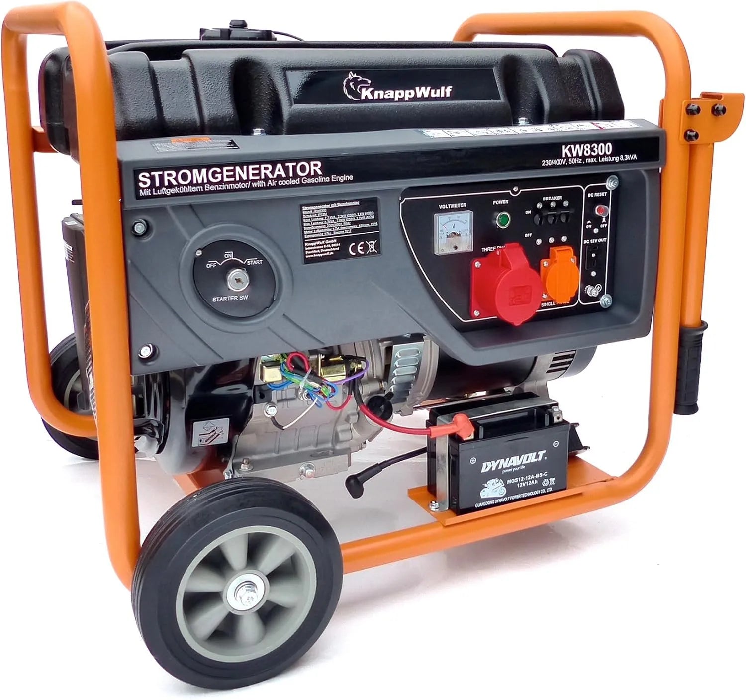 Notstomaggregat KW8300 Stromerzeuger und Notstromaggregat, 7,7kW, 2,56 kW, 400V, 230V