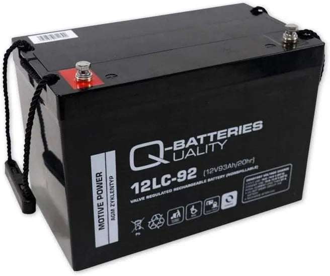 Versorgungsbatterie und Solar- und Freizeitakku, solarbetrieben, 93Ah, 12V