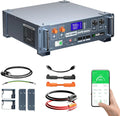 LiFePO4 LiFePO4-Batterie und Solar-Speicherbatterie, 100AH, 48V, solarbetrieben, mit BMS, mit Bluetooth, für netzunabhängige Solaranlagen