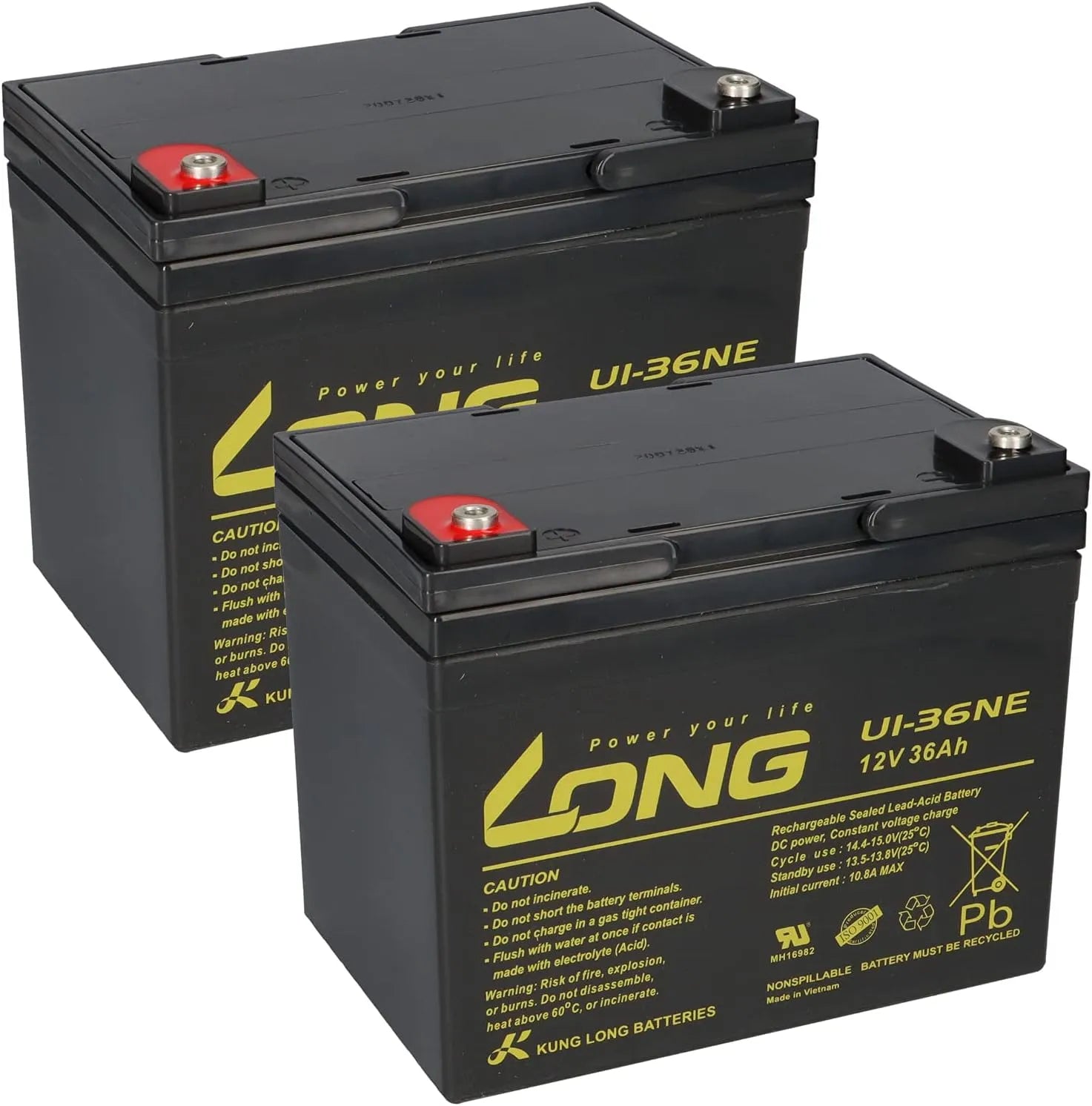 U1-36NE Versorgungsbatterie und Solar- und Freizeitakku, 36Ah, 34Ah, 35Ah, 38Ah