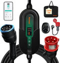 Wallbox-Ladestation für Elektroautos und Mobiles EV-Ladegerät, 11kW, 16A, dreiphasig, 7m
