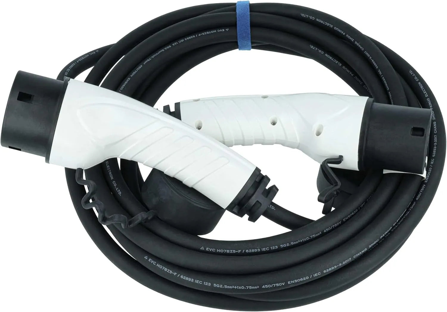 Typ-2-Ladekabel für Elektroautos und Mode-3-EV-Kabel, 11 kW, dreiphasig, Typ 2, 16 A, 7 m