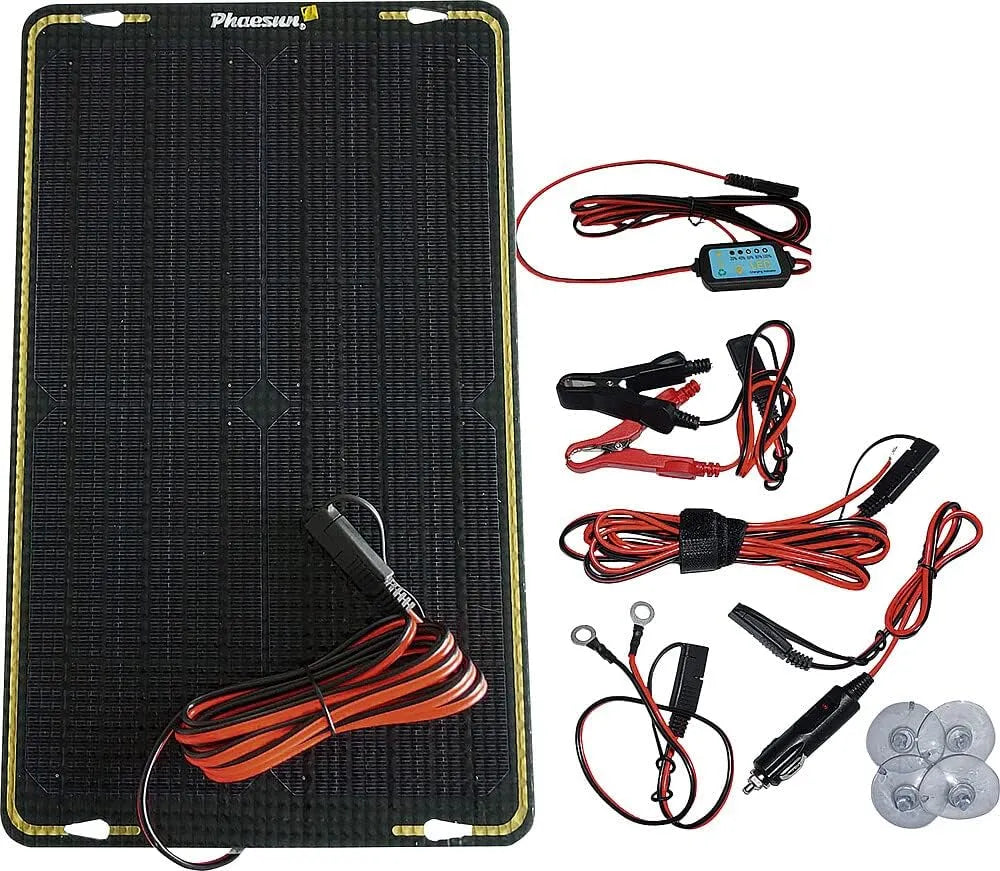 Schwarz, Phaesun Sun Trickle 310419 Solar-Ladegeraet 12W