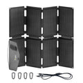 Tragbare Powerstation und Solargenerator, 100W, solarbetrieben, faltbar, mit USB-C