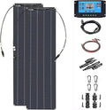 Solarmodul und Photovoltaikpanel, flexibel, 18V, 40A, monokristallin, für Camping und Wohnmobil