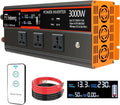 DC-AC-Wechselrichter und Spannungswandler, mit USB-C, 3000W, 12V, 230V, für Camping und Wohnmobil