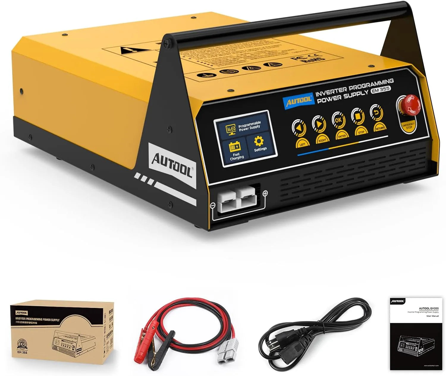 AUTOOL EM355 Auto-Starthilfe-Powerbank und Batterie-Booster, 12V, 230V