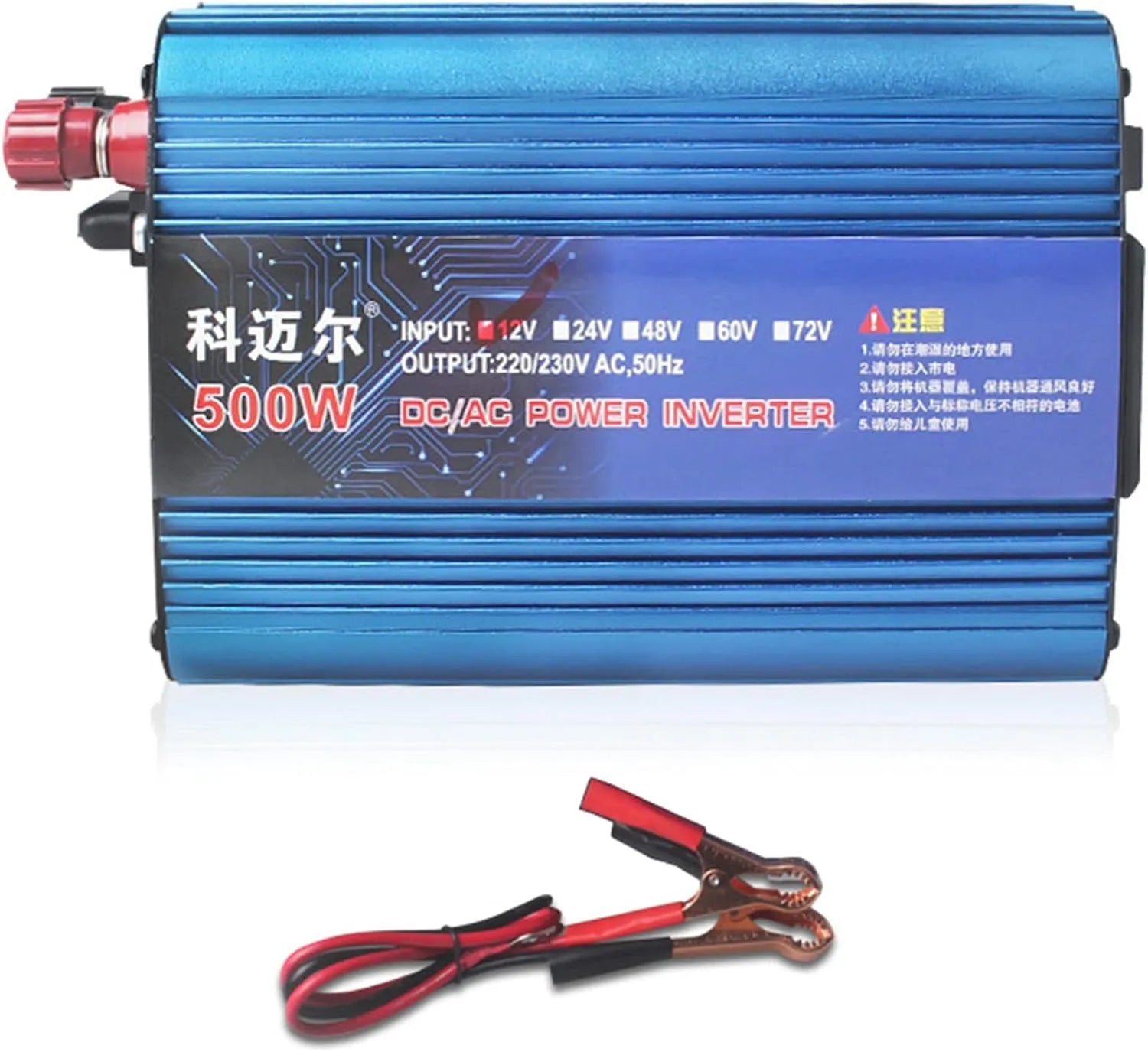 DC-AC-Wechselrichter und Spannungswandler, 500 W, 500W, 12V, 24V, für Camping und Wohnmobil