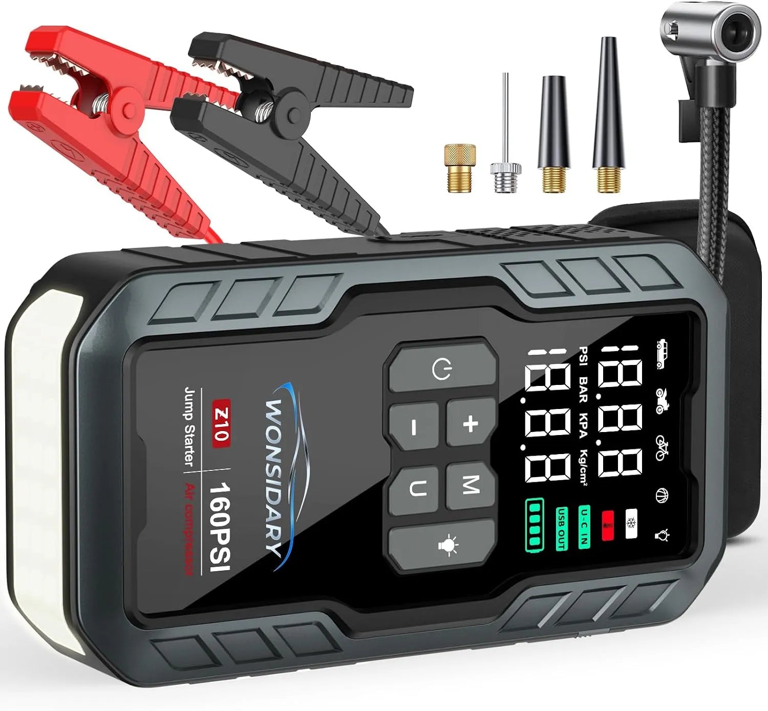 Schnelllade-Powerbank und Mobiler Zusatzakku, 7000A, 160 PSI, für Fahrzeug und mobile Stromversorgung