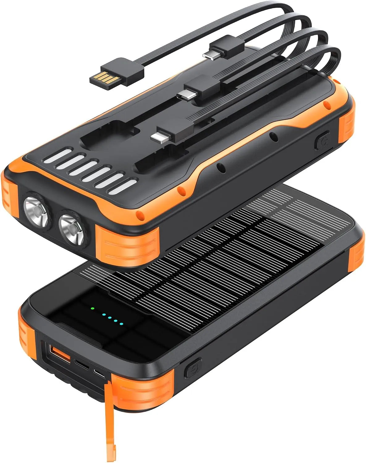 Schnelllade-Powerbank und Mobiler Zusatzakku, 40000mAh, 20W, für Camping und Wohnmobil, solarbetrieben, mit USB-C, Schnellladefunktion
