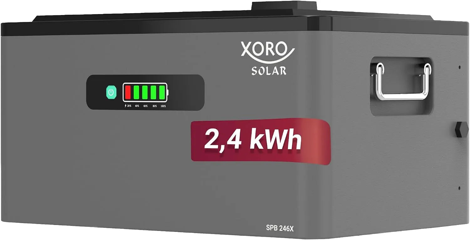 Versorgungsbatterie und Solar- und Freizeitakku, 2400 Wh