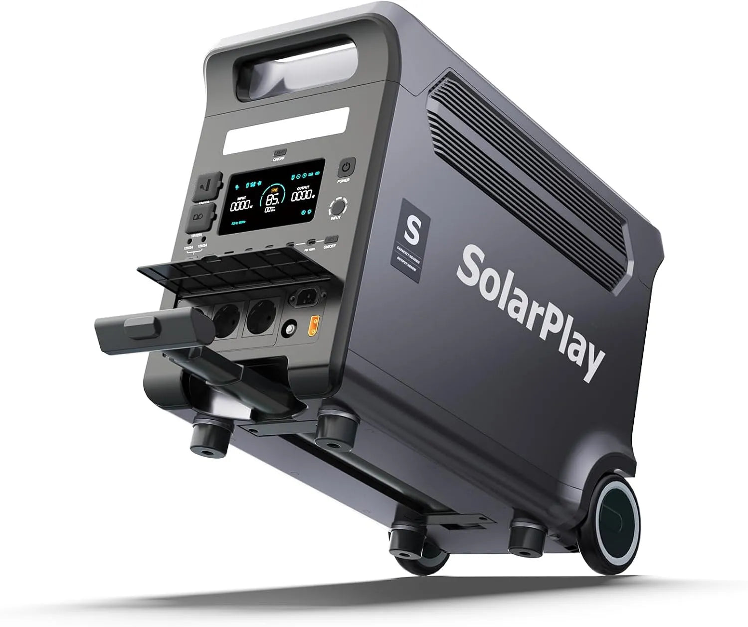 Solargenerator LiFePO4-Akku Tragbare Powerstation und Solargenerator, 3840Wh, solarbetrieben, 3600 W, 3600W, für Camping und Wohnmobil