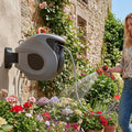 Gartenschlauch-Aufroller und Schlauchtrommel, 30m, für Gartenbewässerung