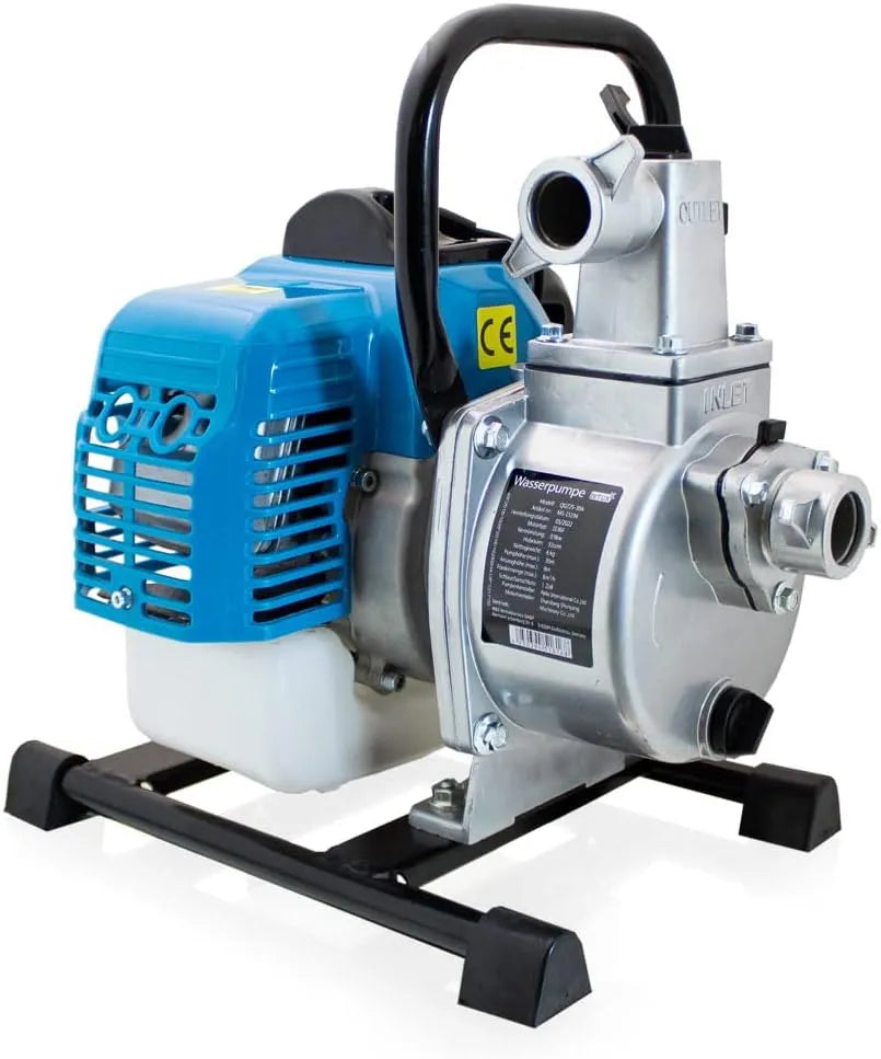 Benzin-Motorpumpe und Wasserpumpe für Bewässerung, 6m³/h, 30m, für Gartenbewässerung, 8m