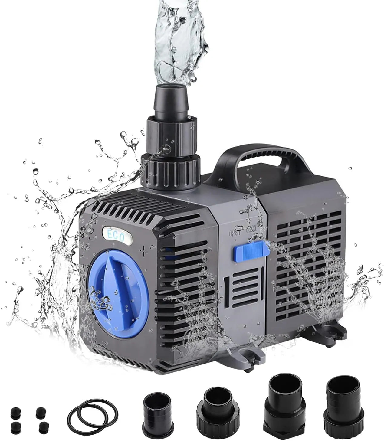 Teichpumpe und Bachlaufpumpe, 4500L/H, für Gartenteich und Wasserspiel