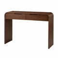 Konsolentisch Holz Braun mit zwei Schubladen 120 cm
