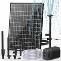 Solar-Teichpumpe und Springbrunnenpumpe, 1000 l/h, 20W, für Gartenteich und Wasserspiel