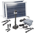 LiFePo4 Solar-Teichpumpe und Springbrunnenpumpe, 50W, für Gartenteich und Wasserspiel
