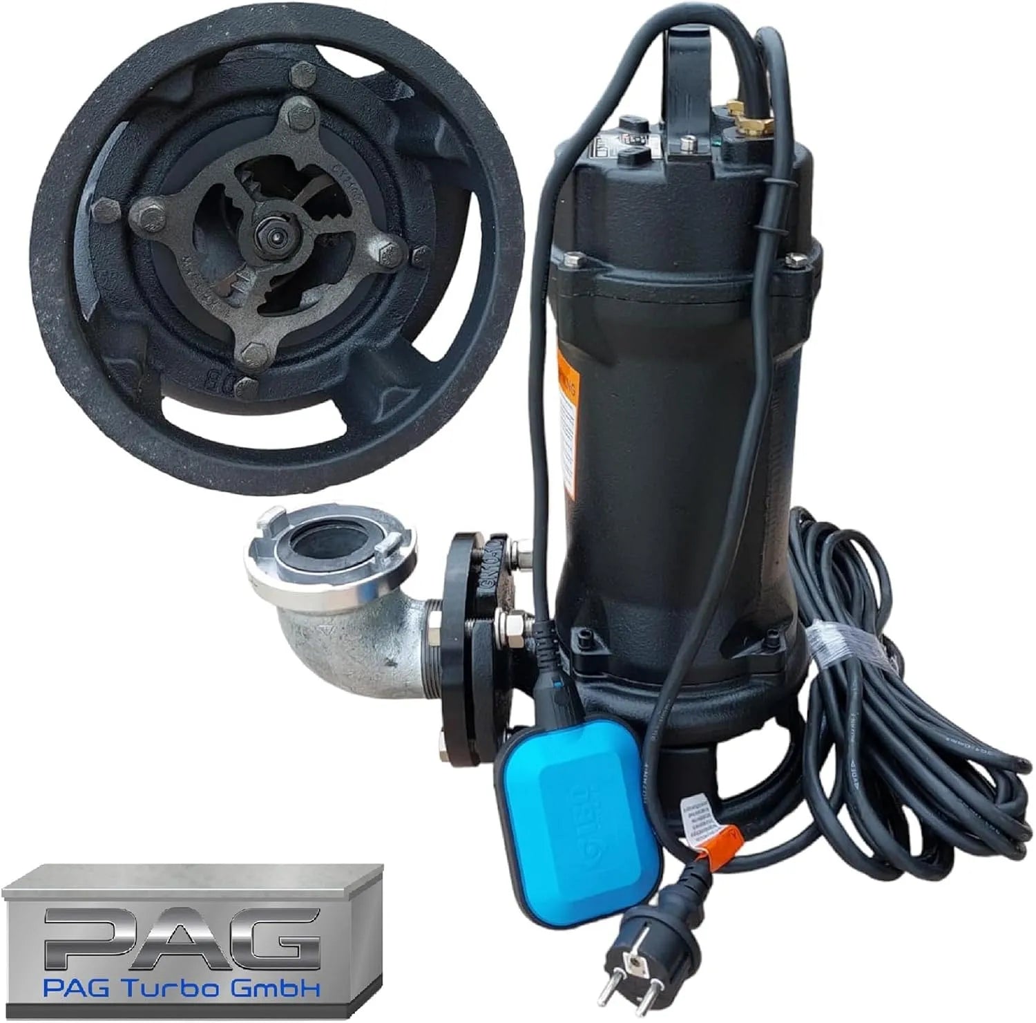 Schmutzwasser-Tauchpumpe und Entwässerungspumpe, 33000L/h, 1,8kW, 230V