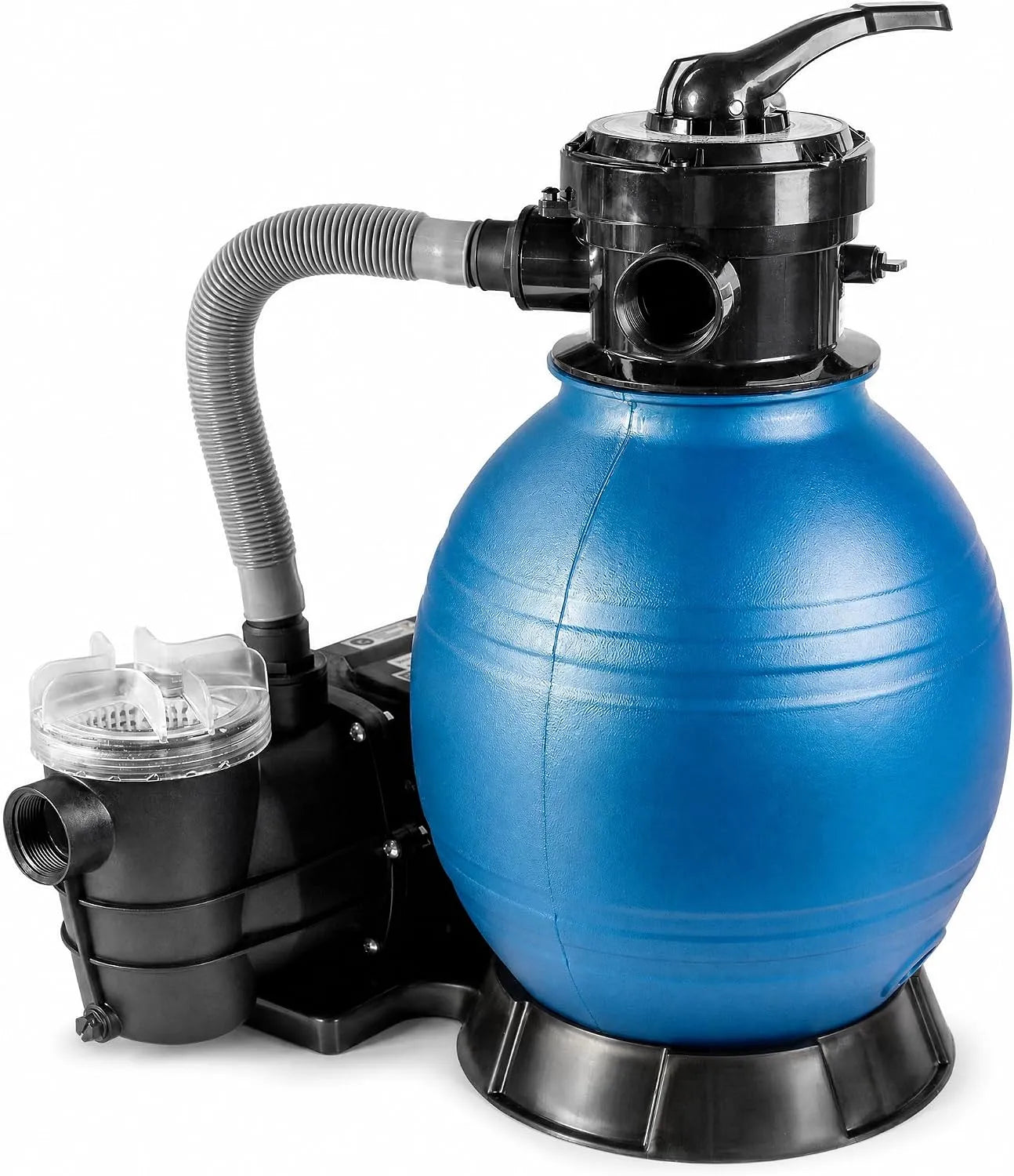 Sandfilteranlage für Pools und Pool-Umwälzpumpe, 400 W, 10.000 L/h, für Poolfiltration und Wasserumwälzung