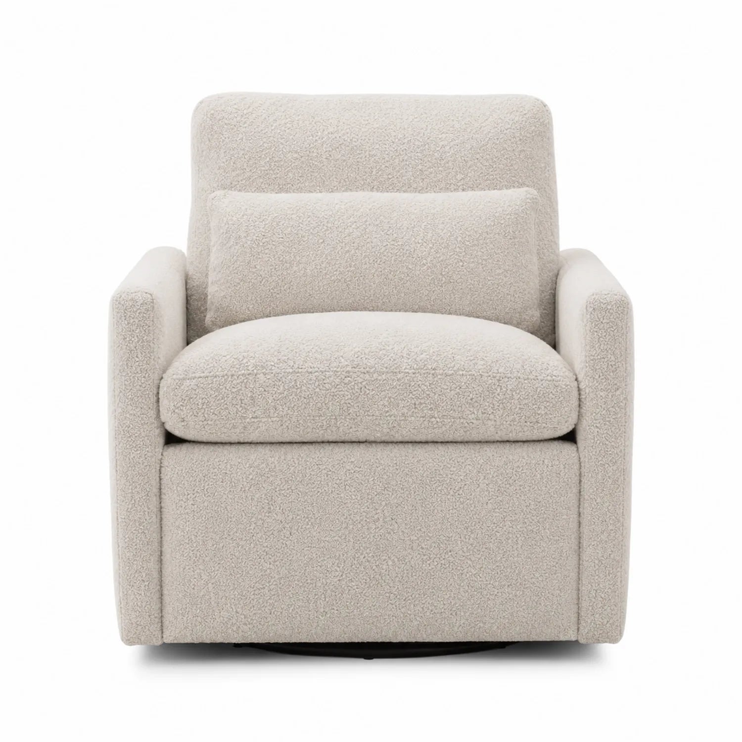 Drehsessel Bouclé Beige 76 x 84 x 87 cm