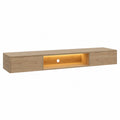 TV-Schrank aus Eiche mit LED-Beleuchtung 180cm