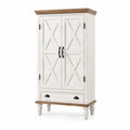 Holzschrank mit 2 Türen und Schublade 180x90x45 cm