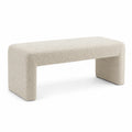 Bouclé Stoffbank Creme 130 cm